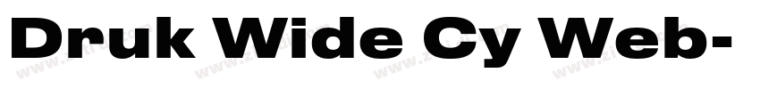 Druk Wide Cy Web字体转换
